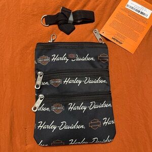 Harley-Davidson Black and Orange Belt Bag